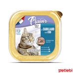 Plaisir Kısırlaştırılmış Morina Balıklı Yaş 100 gr Kedi Maması