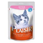 Plaisir Kitten Tavuklu Pouch 100 gr Yavru Kedi Konserve