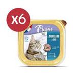 Plaisir Morina Balıklı Pate Yetişkin 6x100 gr Yaş Kedi Mama