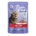 Plaisir Parça Etli Sığır Hindili 100 gr Kedi Yaş Mama