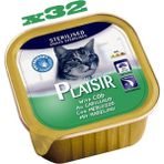 Plaisir Pate 100 gr Morina Balıklı Kısırlaştırılmış Adult Yaş Kedi Maması
