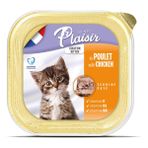 Plaisir Pate 4x100 gr Tavuk Etli ve Sütlü Yavru Yaş Kedi Maması