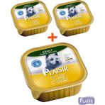 Plaisir Pate Hindi Etli 3x150 gr Yaş Köpek Maması