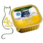 Plaisir Pate Hindi Etli 4x100 gr Yaş Kedi Maması