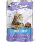 Plaisir Pouch Alabalık ve Karidesli Yaş 100 gr Kedi Maması