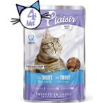 Plaisir Pouch Alabalıklı Karidesli Özel Yaş 4x100 gr Kedi Maması