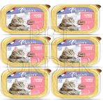 Plaisir Somon Balıklı Yetişkin 6x100 gr Kedi Yaş Mama
