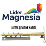 Plaj & Bahçe 40+4 cm Metal Şemsiye Kazığı Sarı 44 cm