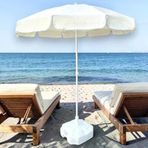 PLAJ ŞEMSİYESİ KREM 200 CM 10 TELLİ