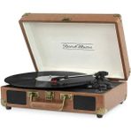 Plak İstasyonu *ÜCRETSİZ KARGO Record Master ST14012 Kahverengi Retro Pikap Bluetooth ve Şarj Özellikli Retro Pikap 33, 45, 78 Devir