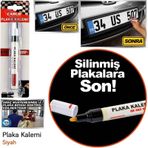 PLAKA YAZI KALEMİ - SİYAH RENK ÜST KALİTE ÇIKMAZ SU GEÇİRMEZ RUTU