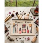 Plaka53 Shop Rize’nin Prensesi Tasarımlı Fermuarlı Makyaj Çantası - 24X17 cm