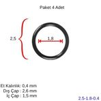 Plakalı Eşanjör Oring Conta Seti (4 Ad.) 25*18*0,4