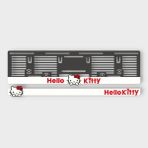 Plakam54 Hello Kitty Beyaz 3D Kabartmalı Pleksi Araba Plakalığı