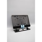 Plakam54 NEON YÜZ 3D KABARTMALI PLEKSİ MAVİ MOTOR PLAKALIĞI