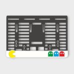 Plakam54 Pacman Beyaz 3D Kabartmalı Pleksi Motor Plakalığı - 2
