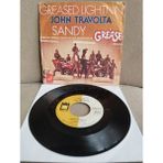 Plakperest John Travolta – Greased Lightnin’ / Sandy - 1978 Fransa Basım 45 Lik Plak-2.el