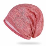 Plancholo Kadın Slouchy Beanie Uyku Kepi Kemo Şapkalar Kanser Şapka Türban Rhinestone Bow ile, pinguin gri, One Size