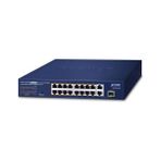 Planet PL-FGSD-1821P Yönetilemeyen Switch 16 x 10/100TX Ieee 802.3AT/AF Poe+ Injector (Port-1 Ile Port-16 Arası) (Port Başına 30.8 Watt)2 x 10/100/1000T (Port-17 ve Port-18)1 x 1000BASE-SX/LX/BX Sfp