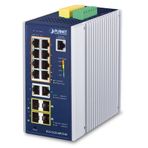 Planet PL-IGS-5225-8P2T4S 14 Port 8 Port 100T Poe 240 W 2 Port 1000T 2 Port SFP Endüstriyel Switch