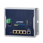 Planet PL-WGR-500-4P 4 Port Gigabit PoE+ 1 Konsol Endüstriyel Tip Switch Router