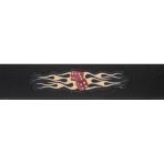 Planet Waves 64P05 6.4 Cm Geniş Dokuma Gitar Askısı - Flaming Dice (Orta/Profesyonel Seviye) | Alevli Zar Grafiği, Omuz Yükünü Azaltan Geniş T