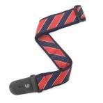 Planet Waves T20w1410 Woven Gitar Askısı - Tie Stripes Blue/Red (Aksesuar) | Canlı Mavi-Kırmızı Çizgi Desenleri, Yüksek Mukavemetli Malzeme Ve