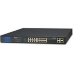 Planet Yönetilemeyen Switch (Unmanaged Switch) 16-Port 10/100TX Ieee 802.3AT/AF Poe Injector (Port Başına