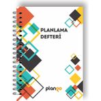 Plango Beyaz Kareler Günlük Planlayıcı Defter - Daily Planner - Ders Çalışma Planlayıcı Defteri - Planlama Defteri