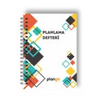 Plango Beyaz Kareler Günlük Planlayıcı Defter - Daily Planner - Ders Çalışma Planlayıcı Defteri - Planlama