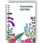 Plango Çiçek Bahçesi Günlük Planlayıcı Defter - Daily Planner - Ders Çalışma Planlayıcı Defteri - Planlama Defteri