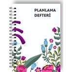 Plango Çiçek Bahçesi Günlük Planlayıcı Defter - Daily Planner - Ders Çalışma Planlayıcı Defteri - Planlama