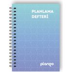 Plango Mavi Çizgiler Günlük Planlayıcı Defter - Daily Planner - Ders Çalışma Planlayıcı Defteri - Planlama Defteri
