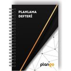 Plango Siyah Beyaz Ağ Günlük Planlayıcı Defter - Daily Planner - Ders Çalışma Planlayıcı Defteri - Planlama Defteri