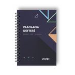 Plango Siyah Lacivert Günlük Planlayıcı Defter - Daily Planner - Ders Çalışma Planlayıcı Defteri - Planlama