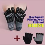 Plankton Tasarım Parmaklı Yoga/Pilates Çorabı (Kaydırmaz)