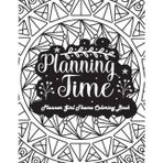 Planner girl theme coloring book for girls and people interested in planning theme coloring books, stress relief, and mind relaxation