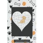 Planner: Maltese Heart Jigsaw Pieces Design - Light Themed For Dog Lovers