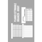 Planner settimanale e Weekend - Bright Version - Italiano: Diviso per orari, Organizer Lavoro e Scuola e Time Management. Bright Version - IT