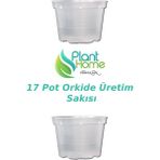 Plant Home Power Mix 17 Pot Orkide Üretim Saksısı - Tropikal Bitki ve Köklü Bitkiler Için Özel Üretim Saksısı 2 Adet