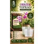 Plant Home Power Mix 2 Adet 17 Pot Orkide Üretim Saksısı ve 5 Litre Orkide Bitki Toprağı