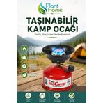 plant-home Taşınabilir Çakmak Gazlı Kamp Ocağı | Mini Piknik Ocağı | Kamp, Balıkçılık ve Outdoor Kullanım
