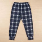 Plant Life Çocuk Pijama - Ekose Mavi - 3 - 4 Yaş