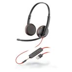 Plantronics 209747-101 Blackwire UC-Kulaklık C3225, siyah
