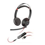 Plantronics kulaklık/kulaklık? rer Blackwire C5220 binaural USB-A ve 3.5 mm jaklı