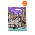 PlasandPlus Dayanıklı Güçlendirilmiş Kulplu No 3 Italya Venedik Baskılı Takviyeli Poşet 32x42 Cm 50l