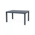 Plasart 70X120 Rattan Camsız Masa Stars Plastik Antrasit