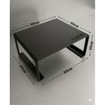Plasfire Siyah Metal Laptop ve Monitör Standı - Çalışma Masası Alan Kazandırıcı Yükseltici