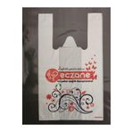 PLASTEX Eczane Poşeti Atlet Tipi 25x40 Cm Orta Boy Baskili 1 Kg'lık Paket