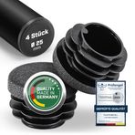 Plasticmetall Lamel tapa yuvarlak Ø 25 mm PE 4 ADET. [FunkENEROSION yapısı] Paslanmaz çelik boru, alüminyum boru, boş boru, yuvarlak boru, sandalye ayağı kapakları, mobilya kaydırıcı, boru için boru
